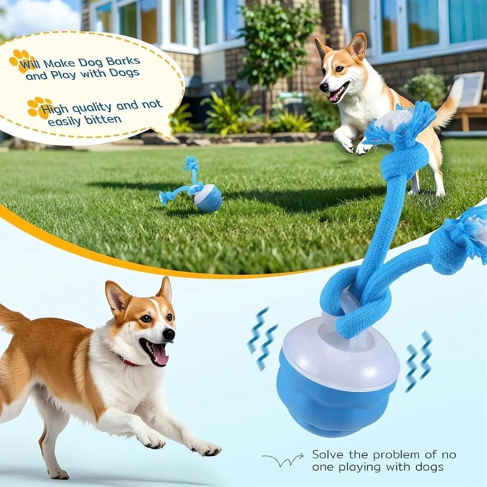 The Chase Buddy Dog Boredom Stimulating Toy 2025 Smart Pet Puppy Ball with Ropes